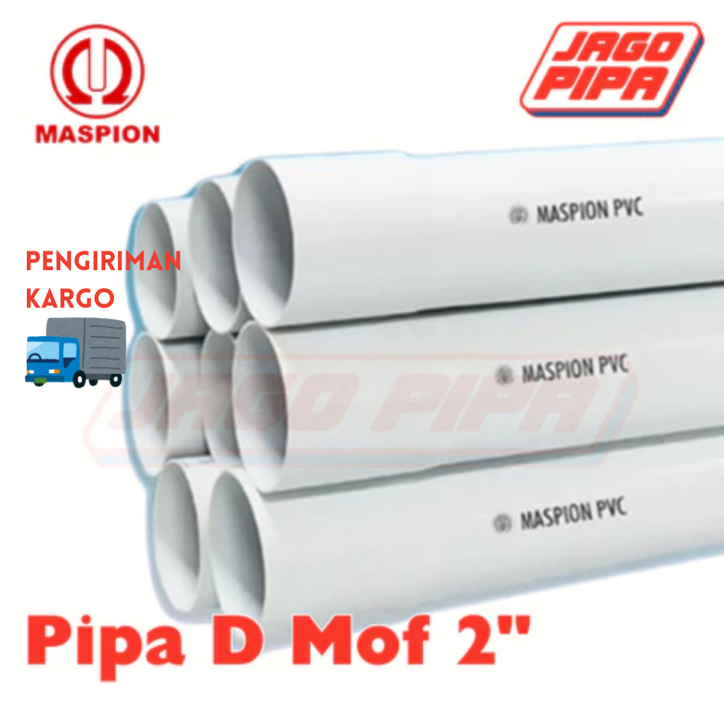 Maspion Pipa D 2 Inch Putih MOF PVC 4 Meter Paralon 2" PUTIH