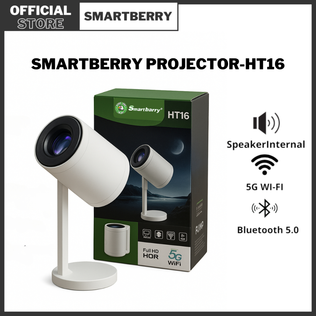 Smartberry Proyektor HT16 - Bioskop Mini