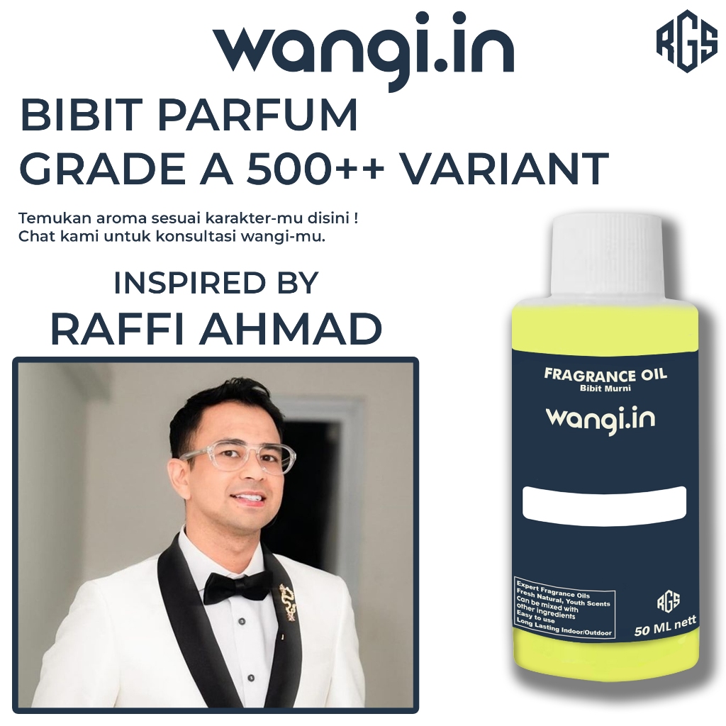 BIBIT RAFFI AHMAD Asli tanpa campuran - Biang Minyak Wangi Pria Dan Wanita