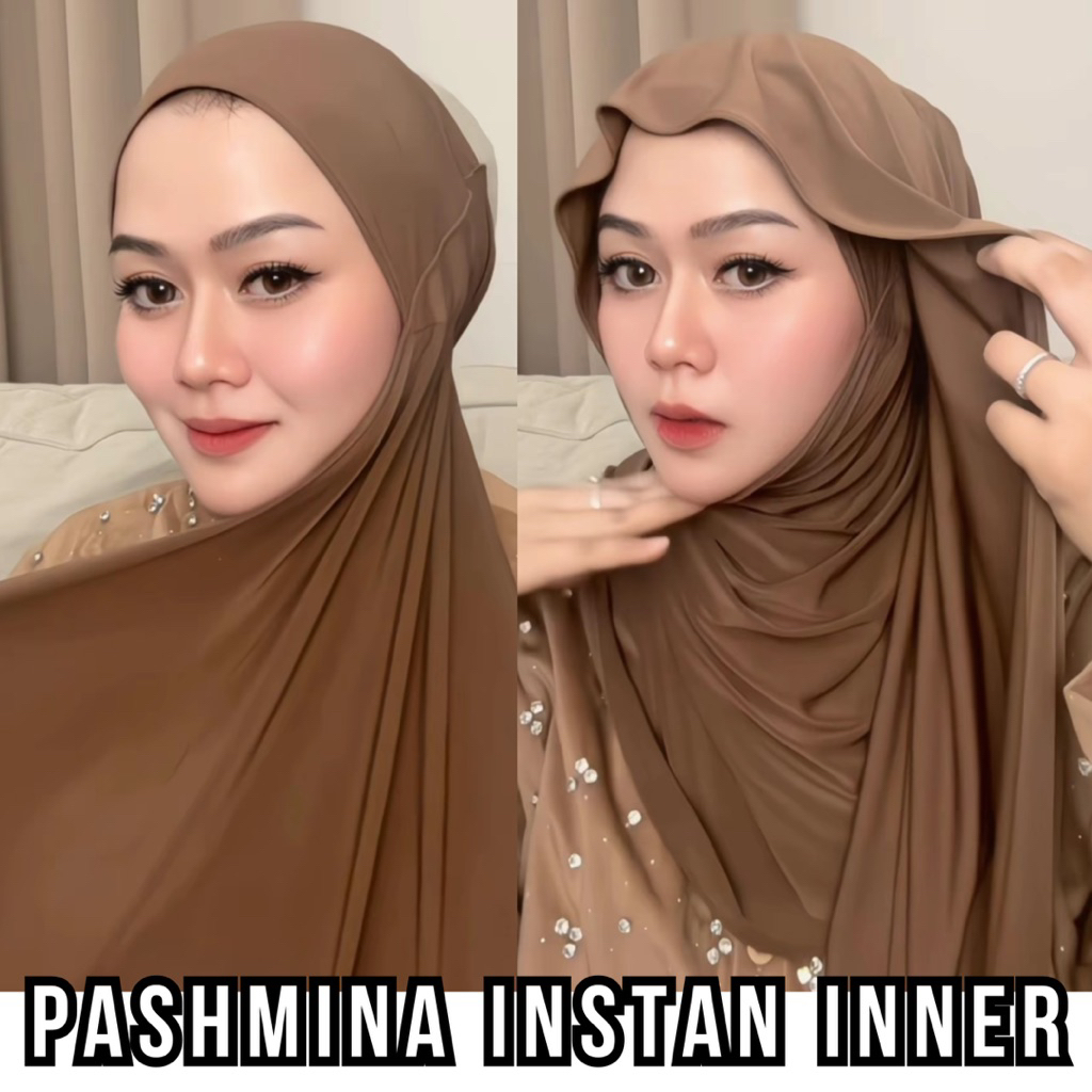MAMANUR Hijab Instan// Pashmina inner ciput Instan MAMANUR/ Hijab Instan MAMANUR