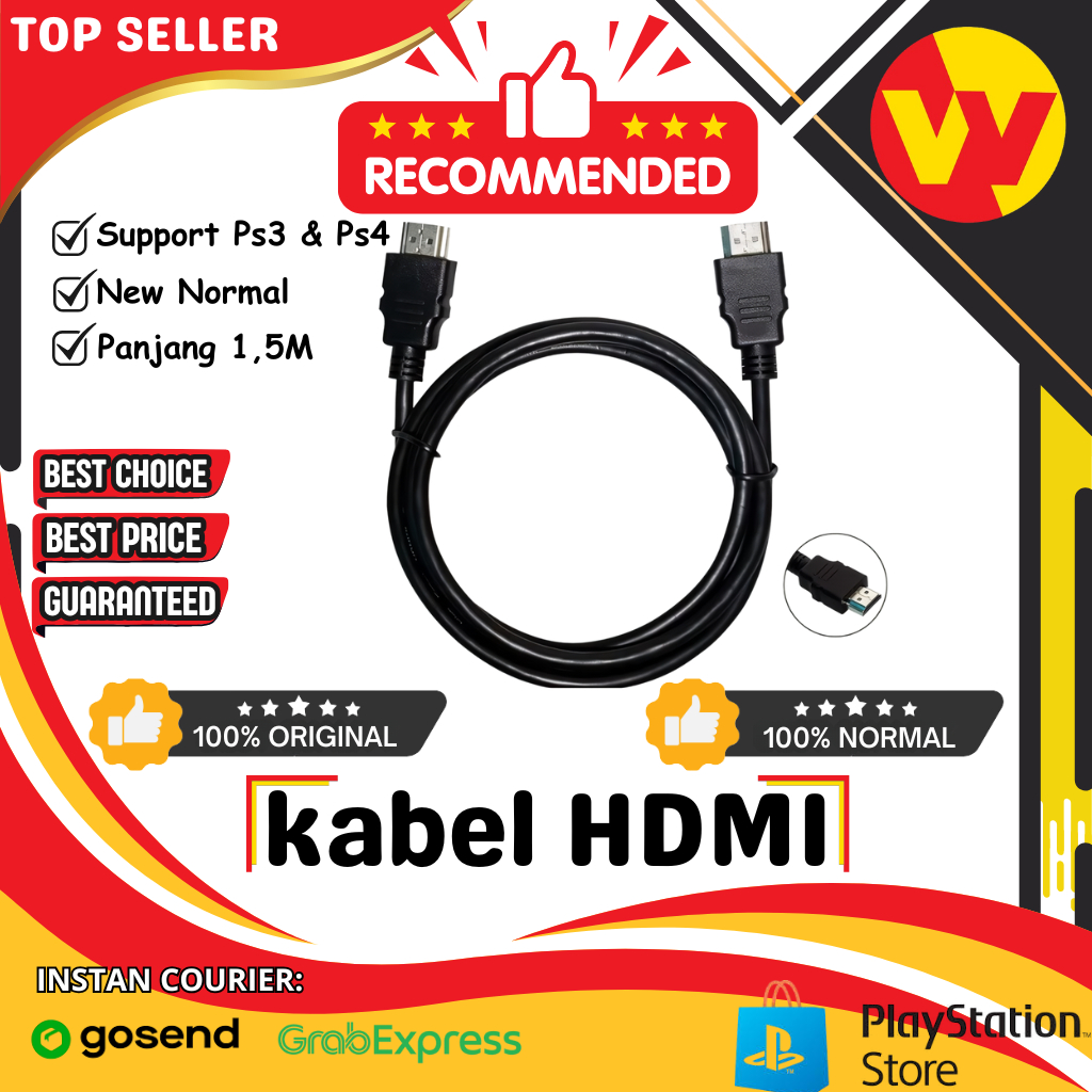 Kabel Hdmi to Hdmi Support TV LED / STB / Playstation / Laptop / Monitor