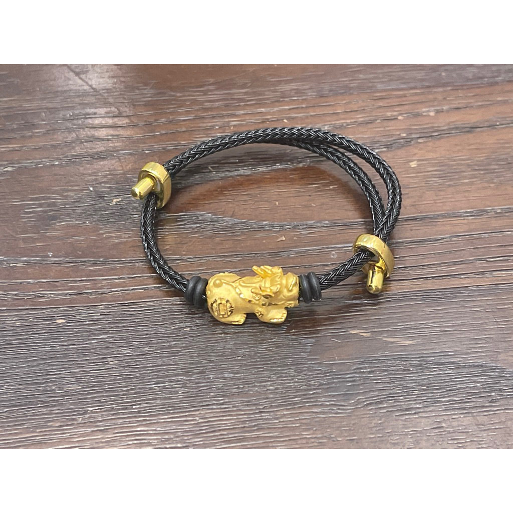 charm naga pixiu liontin gelang emas asli