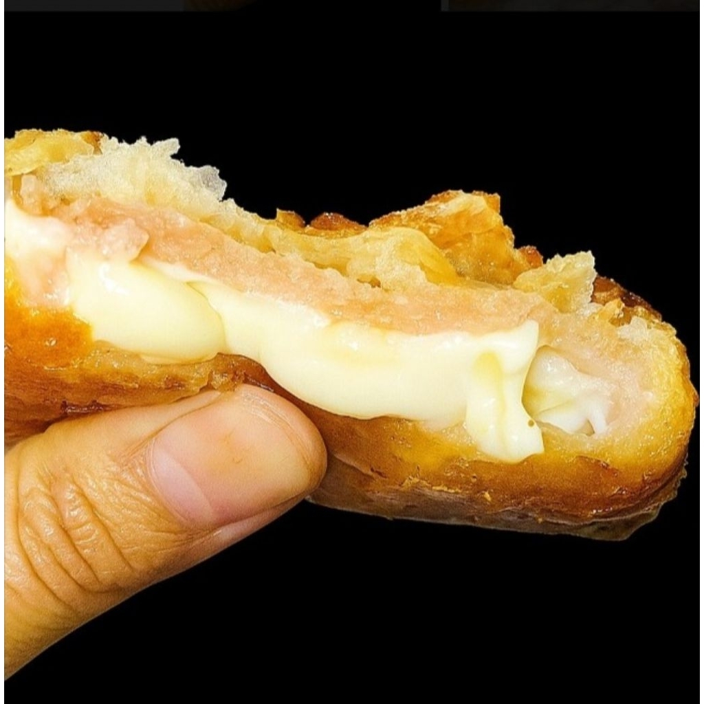 

Lumpia ayam keju frozen(isi4pcs+Saus)