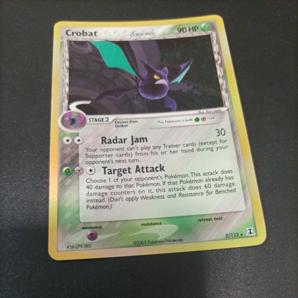 POKEMON CROBAT DELTA SPECIES RARE FOIL SINGLES