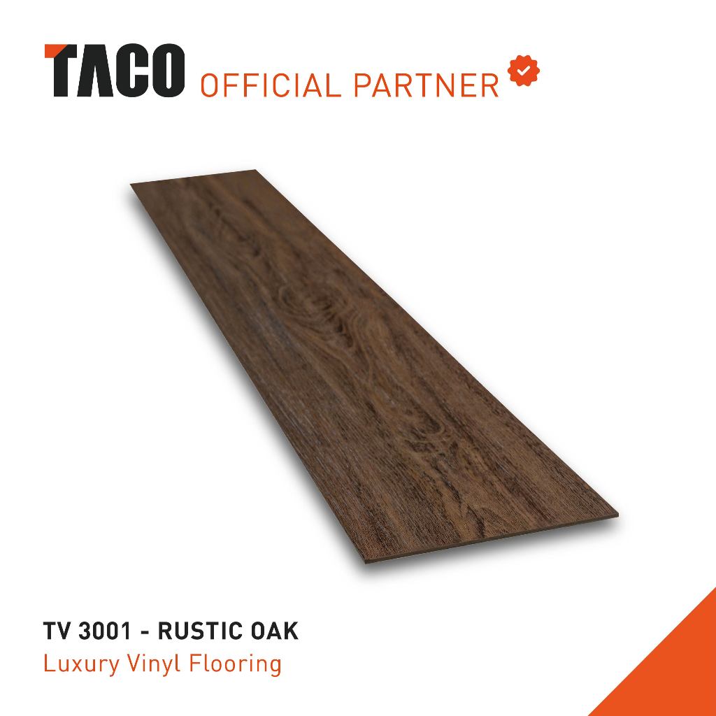 Jual Vinyl lantai Taco Bahan Vinyl Tebal 3 mm / Vinyl Plank ( Tile ) / Vinyl Lembaran Taco 3mm Motif