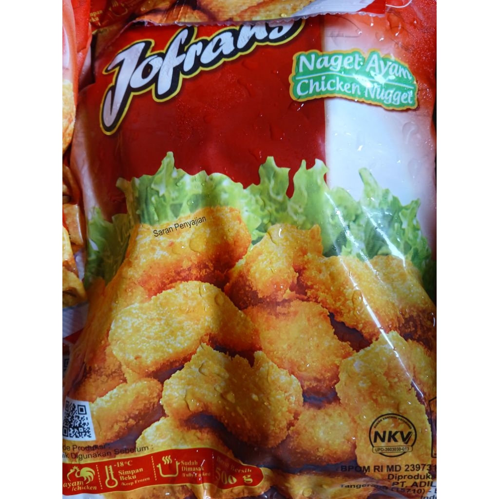 

Jofran nugget ayam original 500gr