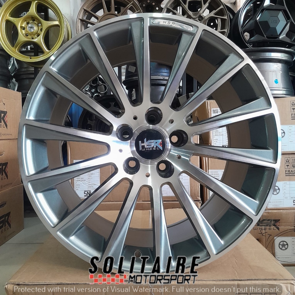 VELG MOBIL MERCEDES SLS AUDI HSR RING 18 LEBAR BELANG TYPE HSR ROSTOCK BLADE H5X112 FREE ONGKIR