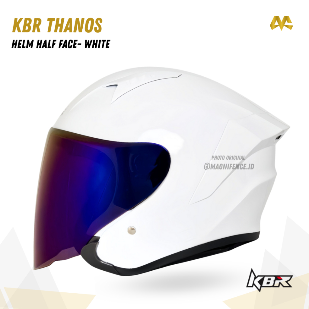 Helm Half Face KBR Thanos Solid Polos Original Terbaru helm Half Face Spoiler Helem Half Face KBR SN
