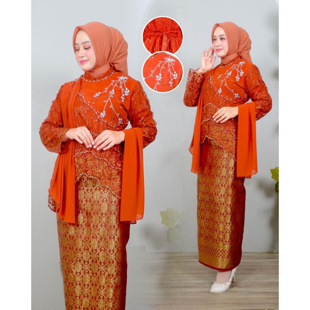 Set Kebaya Namira/stelan kebaya friendly/kebaya wisuda/kebaya murah/set kebaya songket/set rok songk