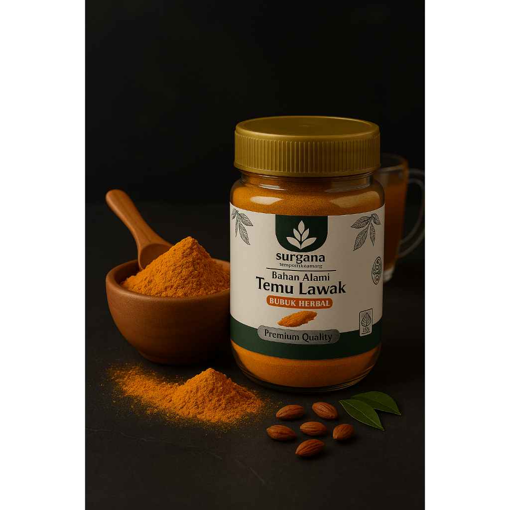 

Temulawak Bubuk Murni 100% - Rahasia Sehat Dari Surgana Rempah