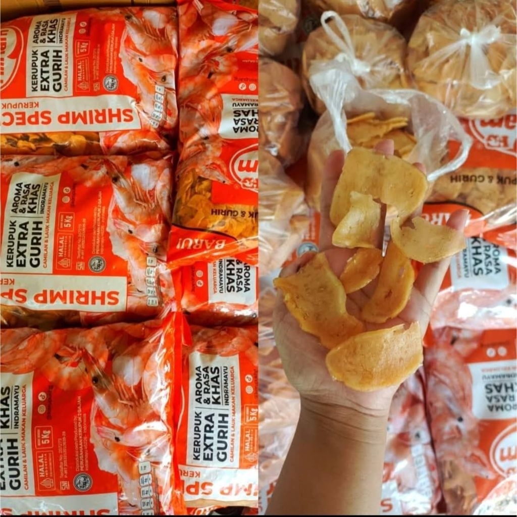

Krupuk patahan udang (oren) 500 gram
