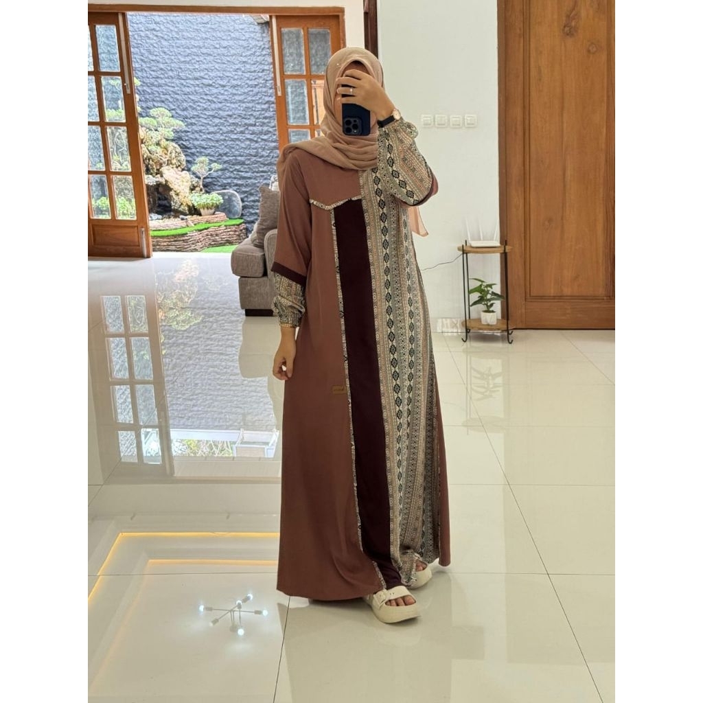 Gamis Terbaru Nadheefa store/ Twill Uniqlo/ Rayon Twill
