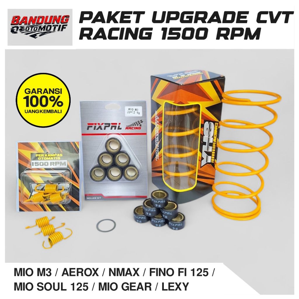 Paketan Kirian Cvt 1500 Rpm Full Set Mio M3 Xeon Fino 125 Nmax Old Nmax New Aerox 155 Mio Gear 125 M