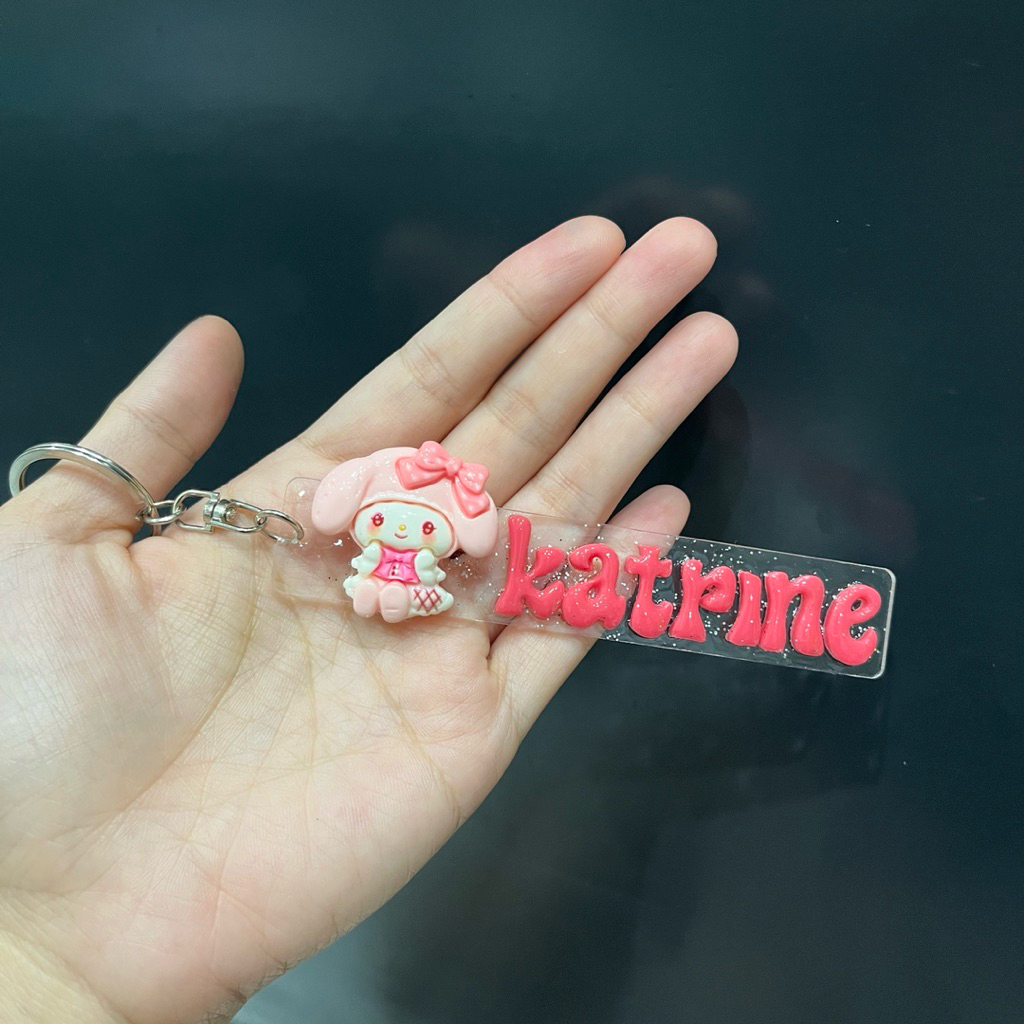 Gantungan kunci clay custom - 1pcs Ganci clay