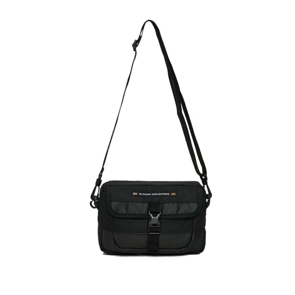 TAS SELEMPANG WAISTBAG BLOODS CRONZA BLACK ORIGINAL.