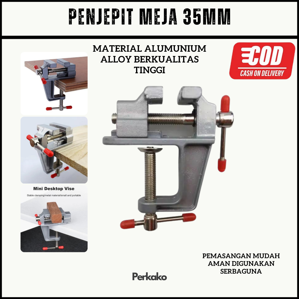 Penjepit Meja | Ragum Meja Mini 3 inch Besi Penjepit Clamp Meja Table Visce #PERKAKO
