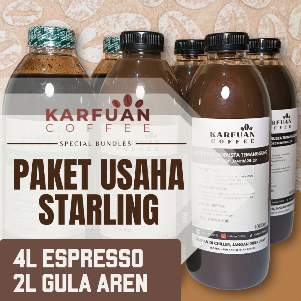 

Karfuan Kopi Espresso Cair Konsentrat Grosir 4 liter