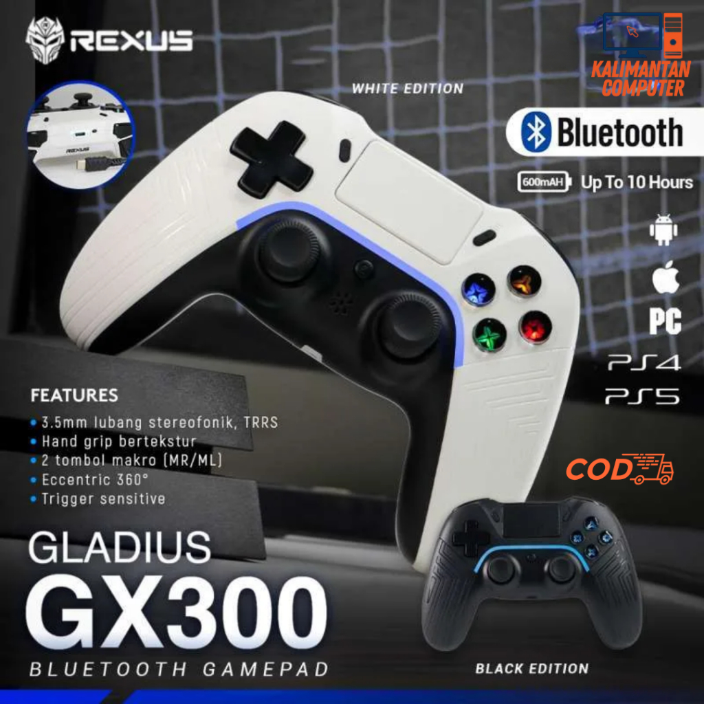 REXUS Gladius GX300 Bluetooth Gamepad / Joystick - Rexus Stick