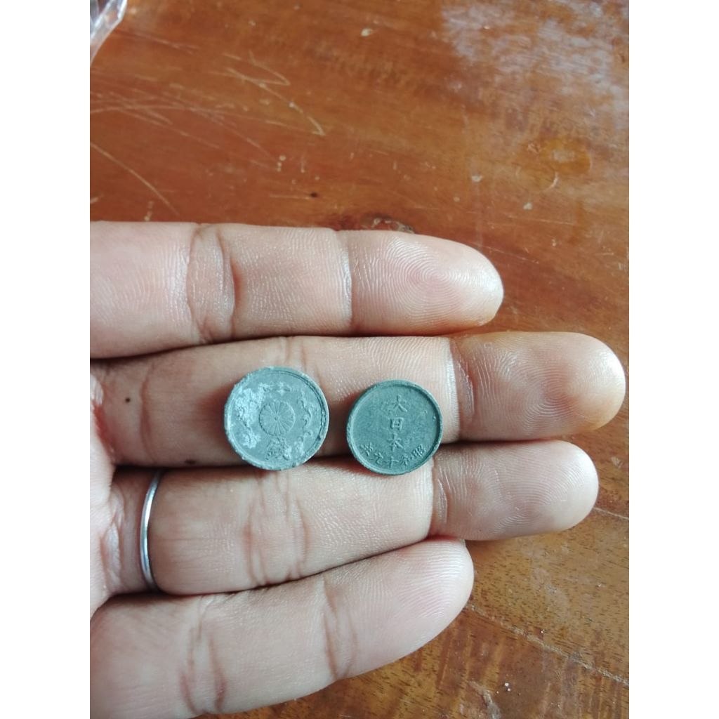 Koin kuno jepang 1 yen Dai nippon era meiji atau taishou