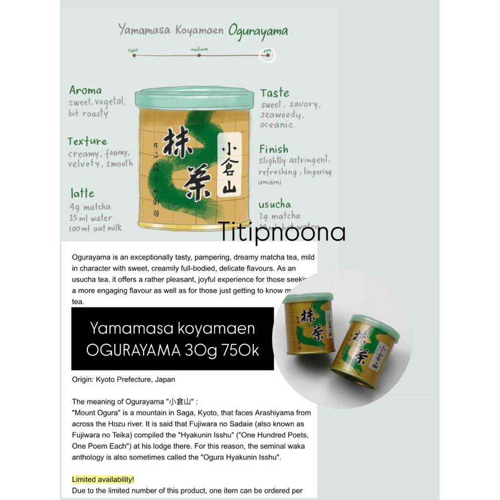 

READY Yamamasa Koyamaen matcha japan