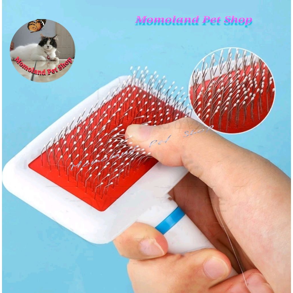 Sisir Tapak Jarum. Sisir hewan peliharaan bulu gimbal. Sisir Anjing Kucing.