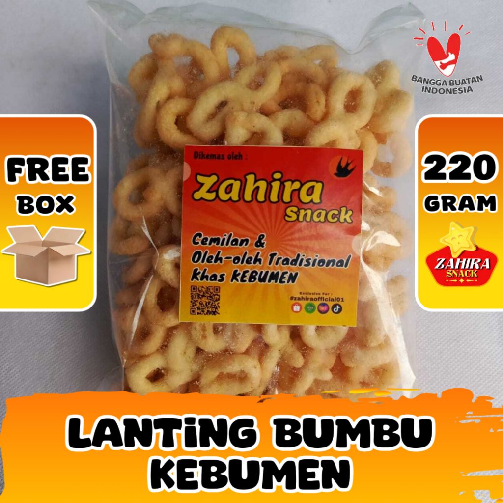 

Oleh-oleh Lanting Singkong Bumbu Khas Kebumen Cemilan 220gram
