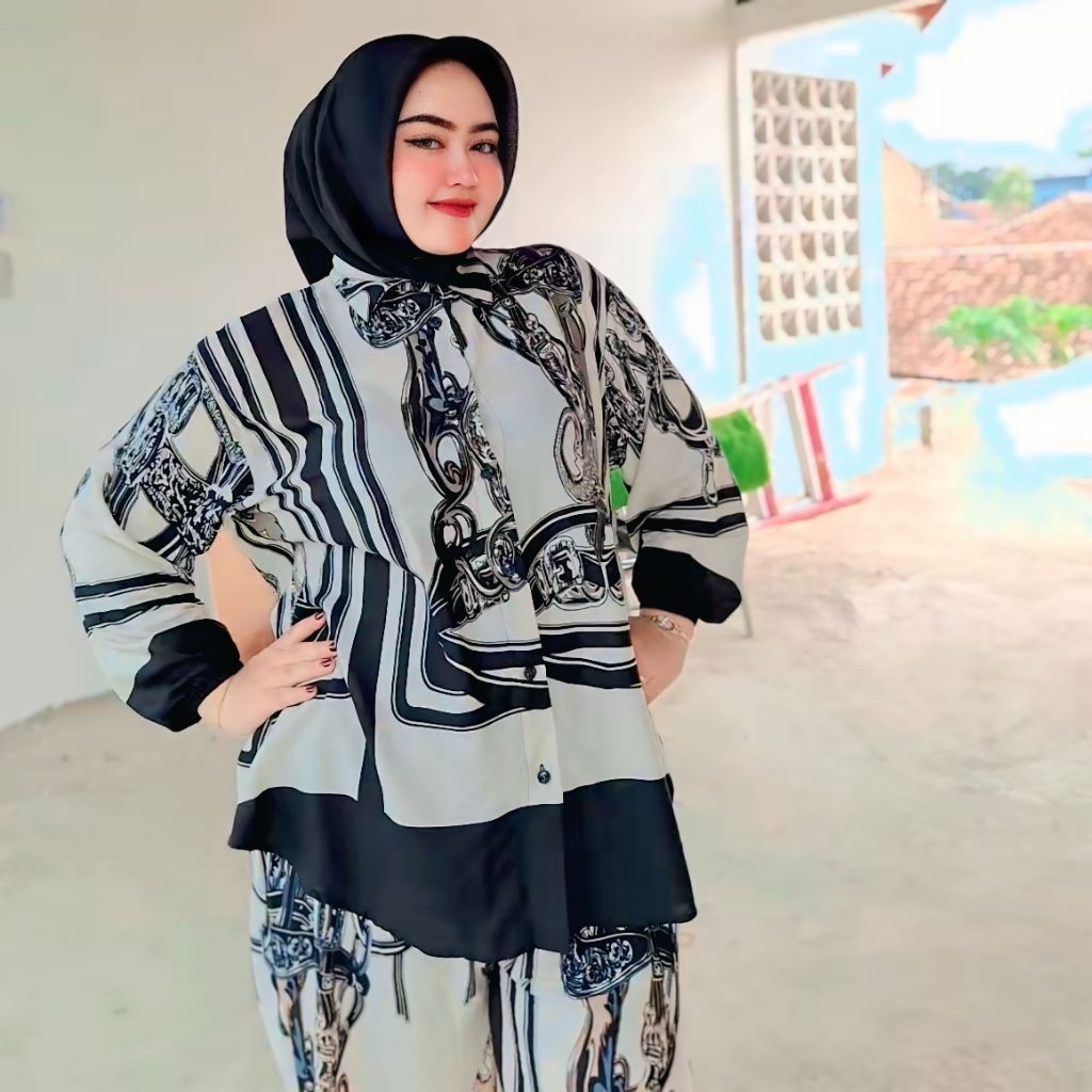 ONE SET JUMBO SETELAN DAN BAJU JUMBO XXXL LD 130 XXXXL LD140