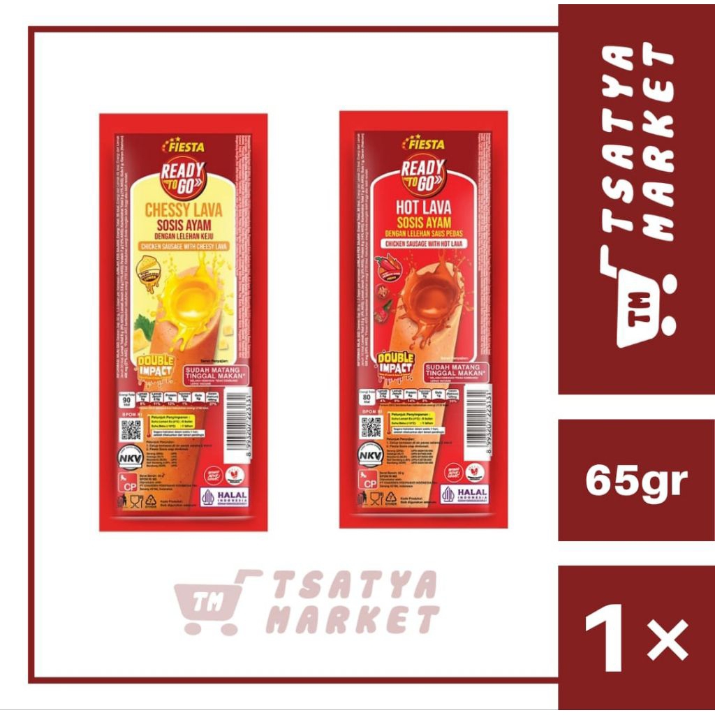 

FIESTA SOSIS READY TO GO SIAP MAKAN / FIESTA CHEESE LAVA / FIESTA HOT LAVA 65GR
