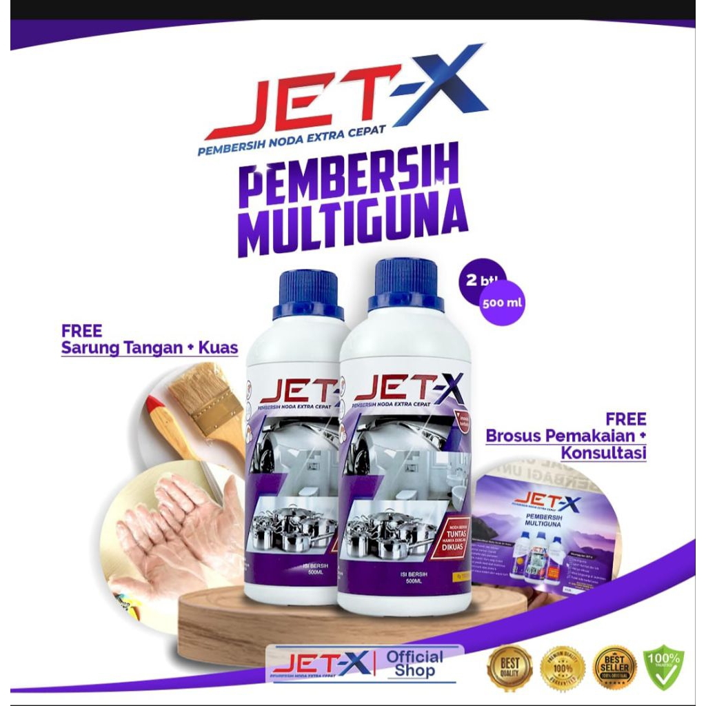 Jet X Pembersih Multiguna Pembersih kerak keramik kamar mandi EXTRA AMPUH