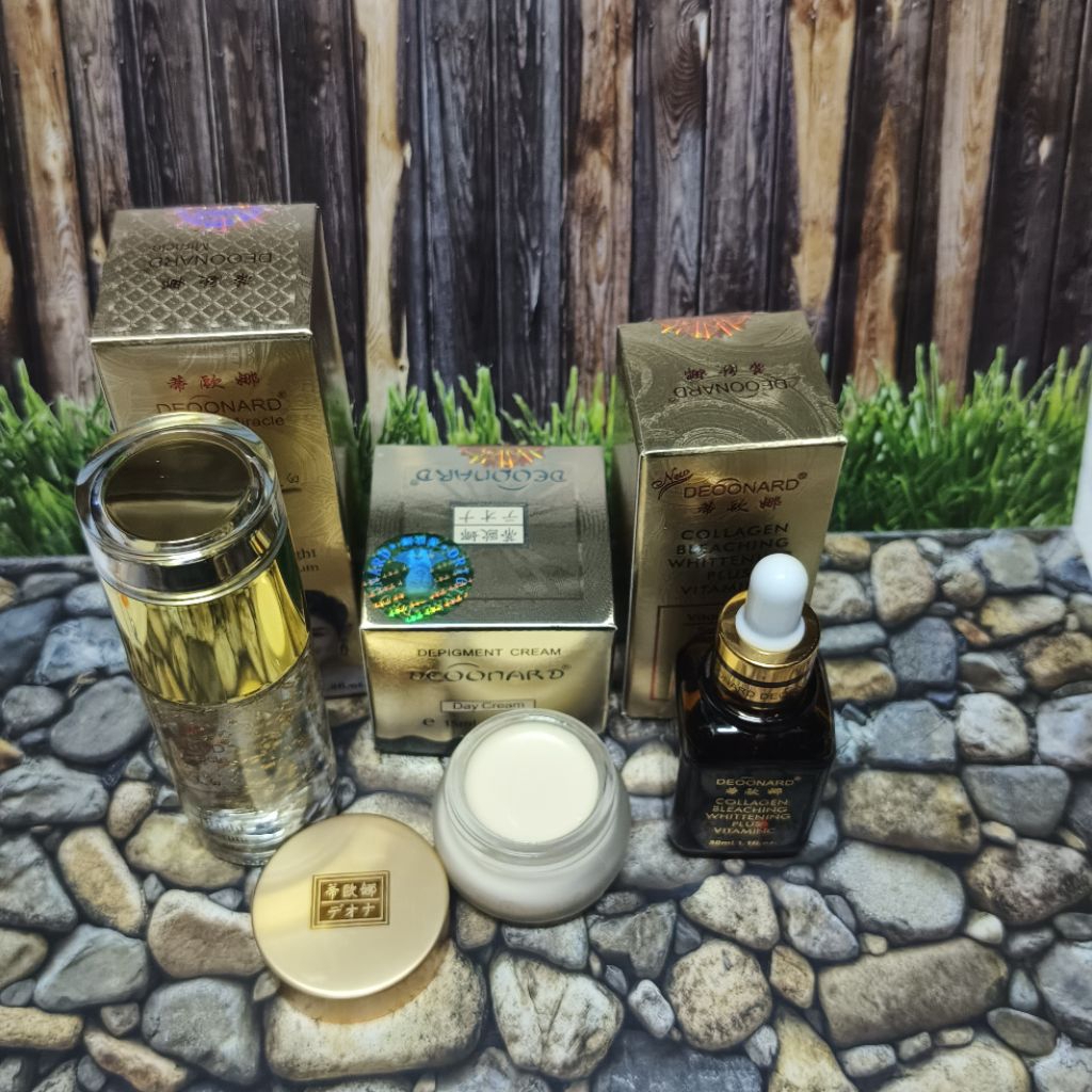 Paket Cream Deoonard Gold Siang + Serum Gold Original