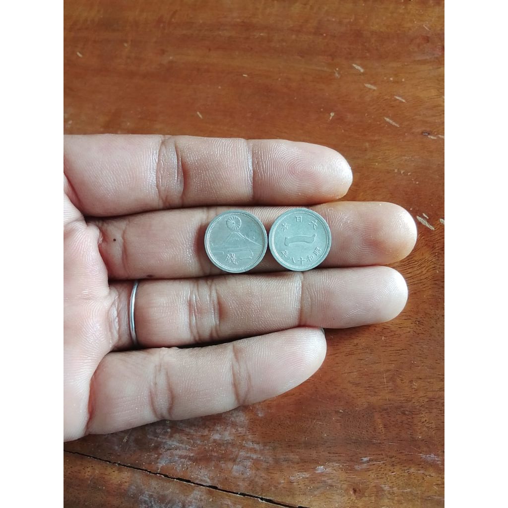 koin kuno jepang 1 sen era showa thn 1941 sampai 1943