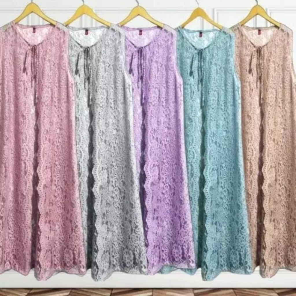 Outer Brukat Corenlia Jumbo Tanpa Lengan