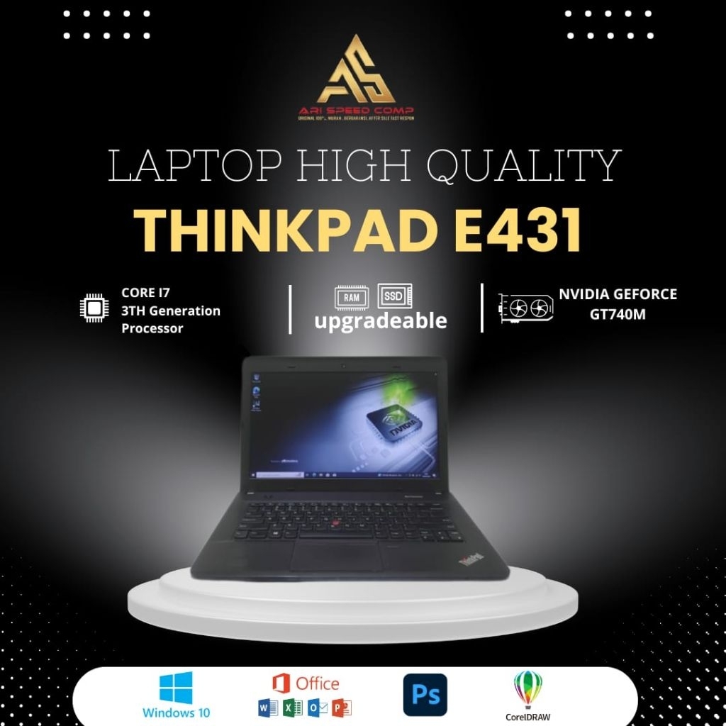 LENOVO THINKPAD E431 i7-3632QM / 8GB RAM/ 256 GB/ HD / NVIDIA GeForce GT740M