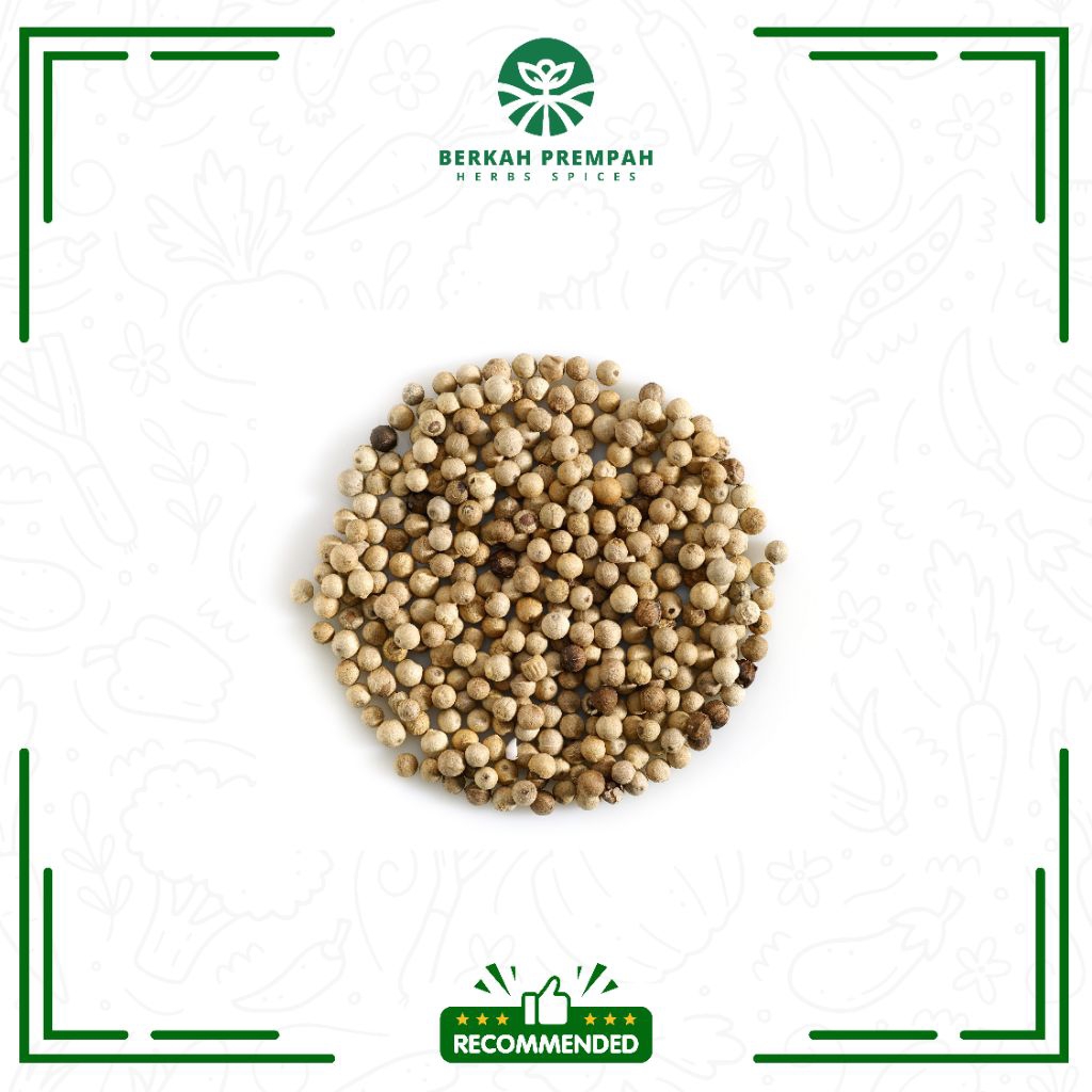 

Lada bulat / Lada butih putih super - Berkahprempah