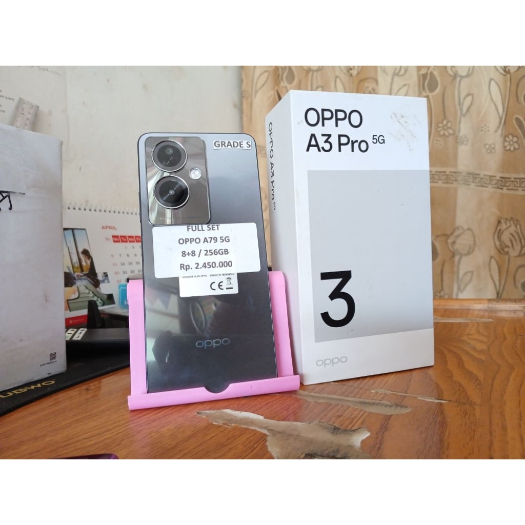 SECOND OPPO A79 5G (dus depan beda dgn hp) ram 8+8 INTERNAL 256 GB SECOND RASA BARU
