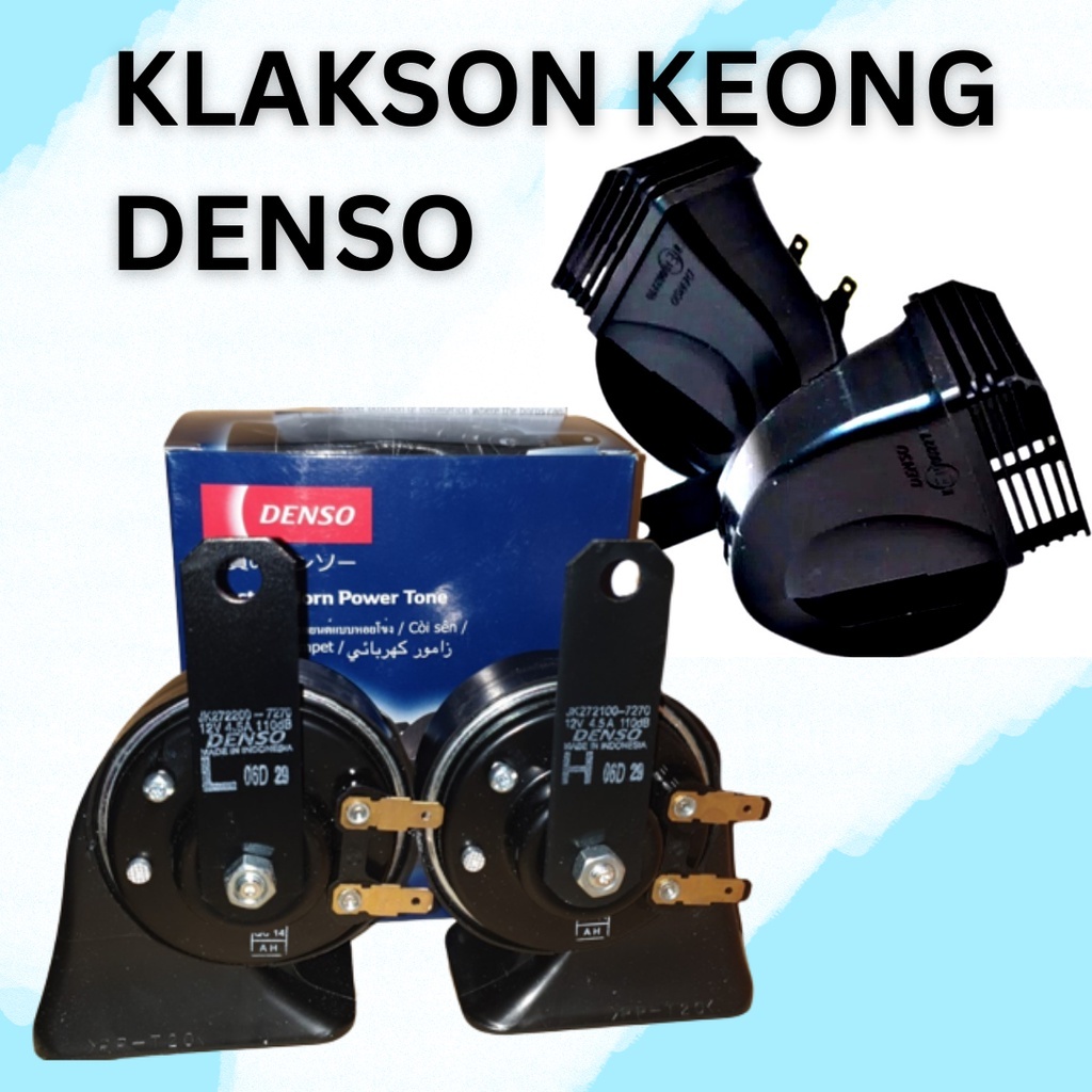 klakson Motor Mobil Denso Keong waterproof ( Satuan )