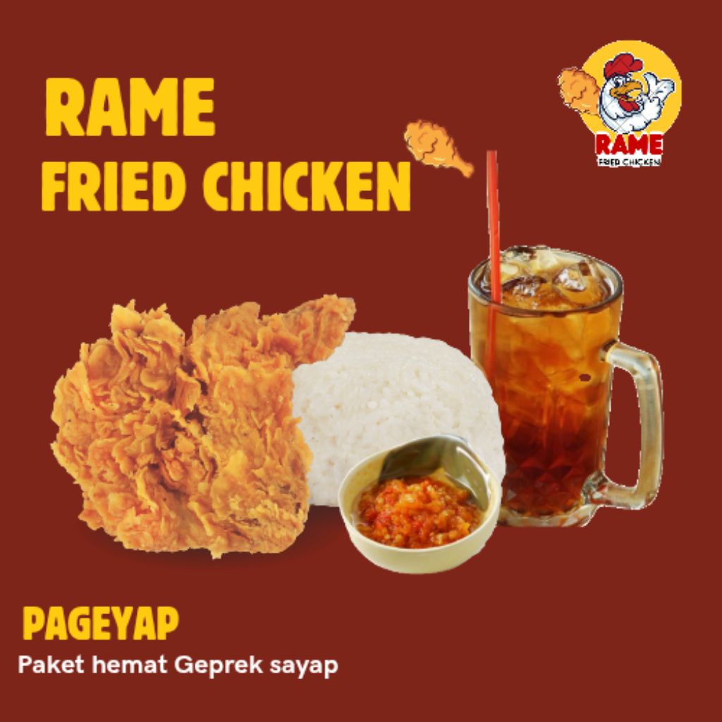 

Paket geprek sayap