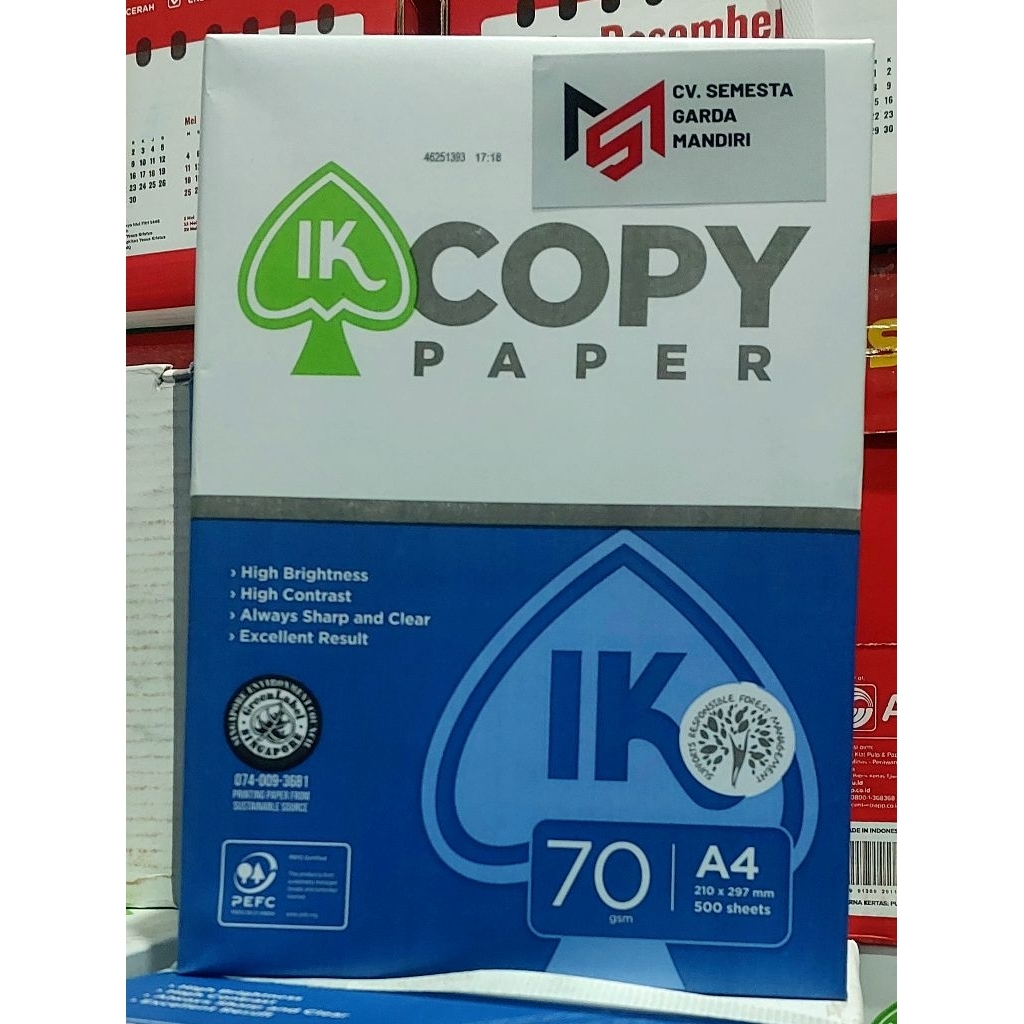 

Hvs IK Paper A4 70 gram