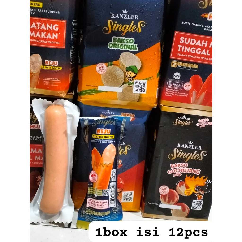 

Sosis keju Kanzler 1 box isi 12 Sosis Jumbo Keju Sosis premium