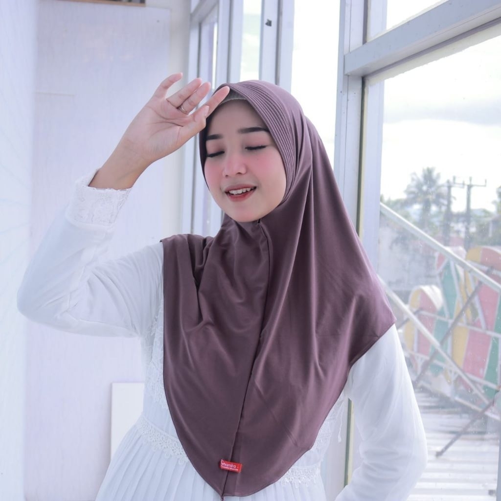 hijab bergo UKuran L, hijab instan, hijab sport, kerudung dewasa