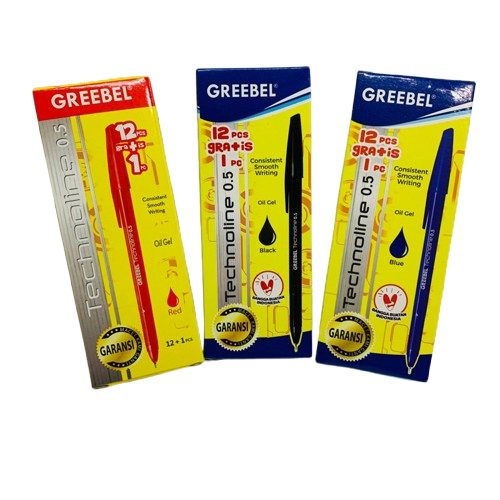 

Pena Greebel Technoline 0,5mm 1 Kotak Isi 12 + Gratis 1
