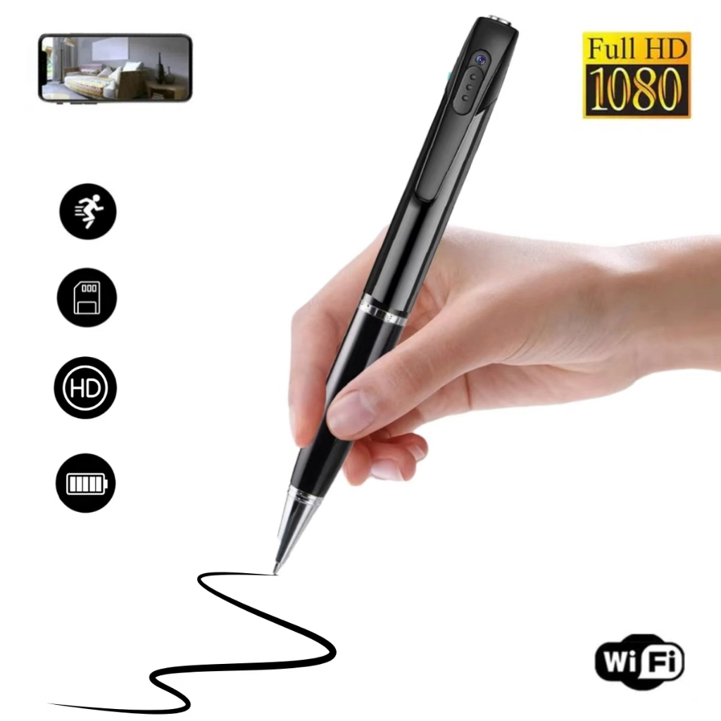 CCTV Kamera Mini portabel Pengintai Tersembunyi Camera Pen Full HD 1080P Pen Pemantauan Kamera