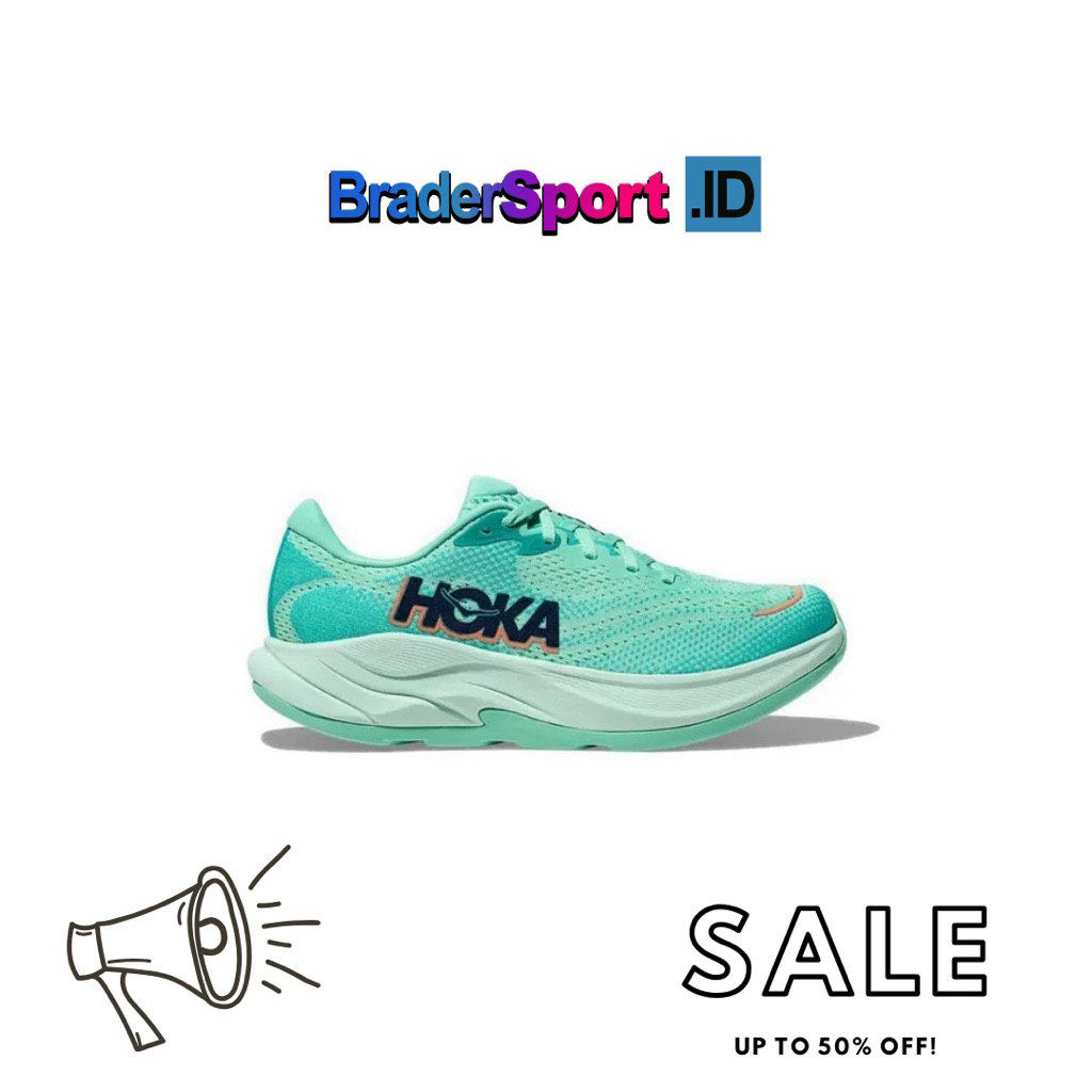 Sepatu Running Hoka Rincon 4 Women’s Turquoise BNIB 100% Original