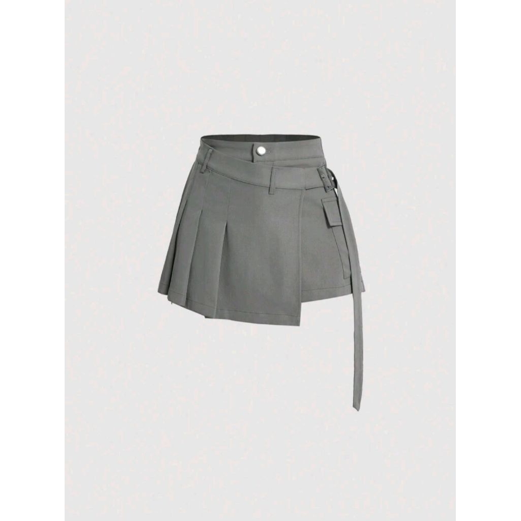 Velira skort cargo asimetris | celana rok pendek wanita casual