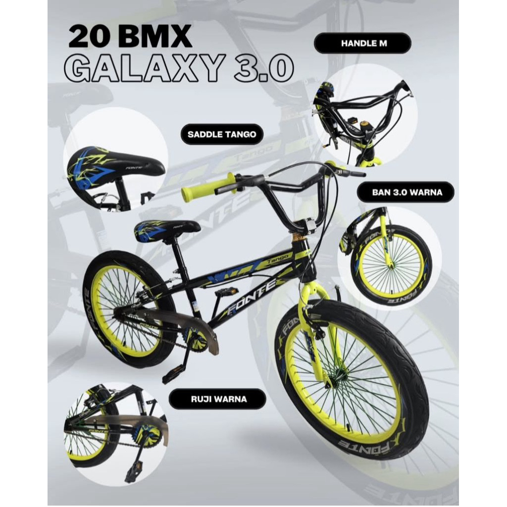 Sepeda BMX 20 inc Galaxy ban 3.0 Tango Bike