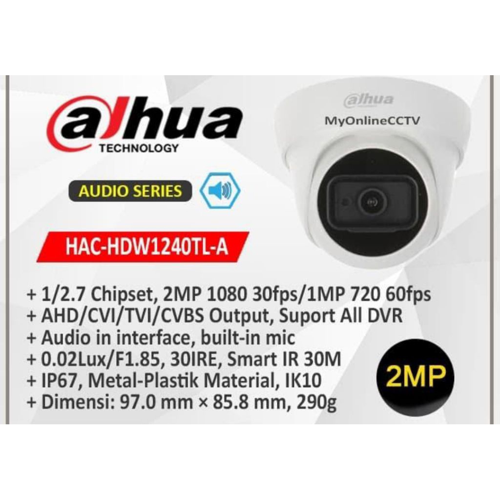 KAMERA CCTV DAHUA MIC AUDIO