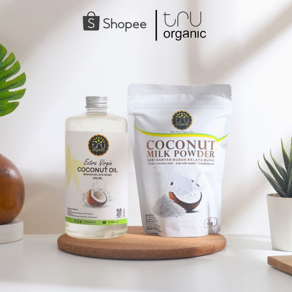 

Paket Bundling TRUorganic Santan Bubuk 150gr & Extra Virgin Coconut Oil 500ml