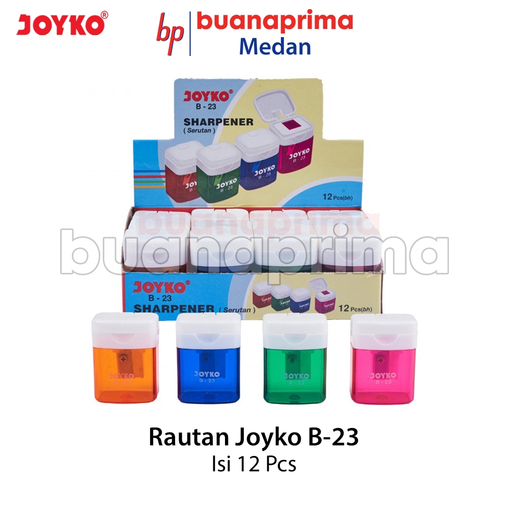 

Rautan JOYKO B-23 isi 12 pcs Serutan Pensil Pencil Sharpener B23