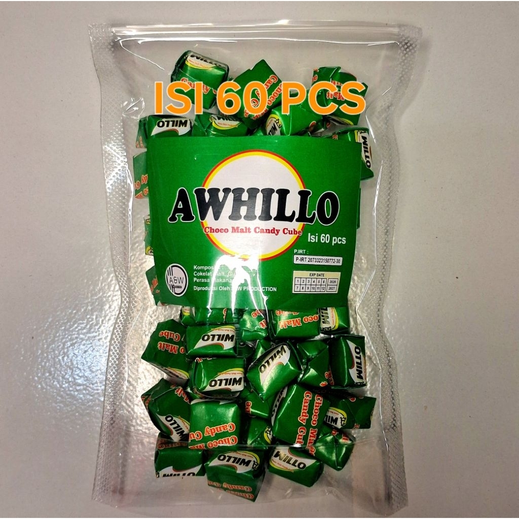 

1 PACK PERMEN AWHILLO CUBE ISI 60pcs