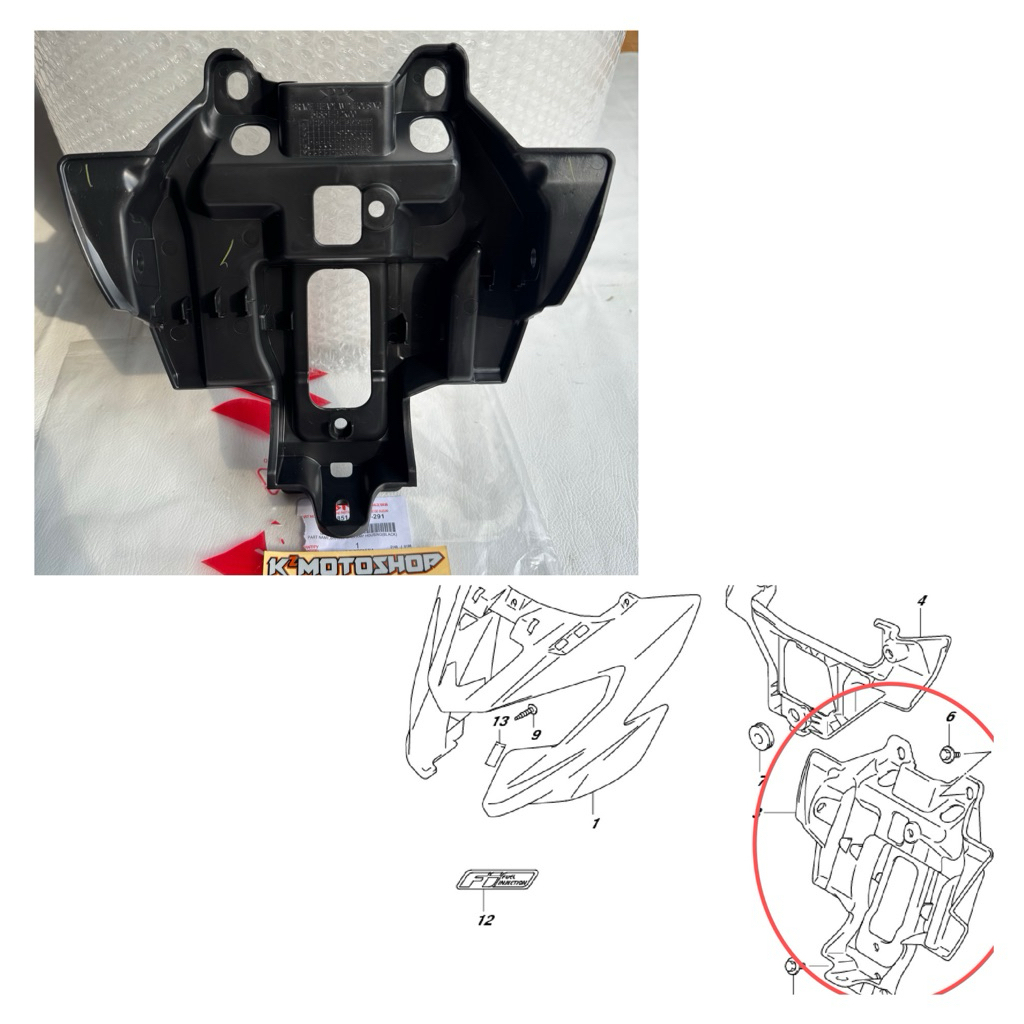 Bracket Dudukan Breket Brace Housing Batok Lampu Reflektor Satria FU FI Injeksi Raider FI SGP